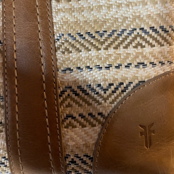 Frye Melissa Straw Shopper - Picture 7 of 12